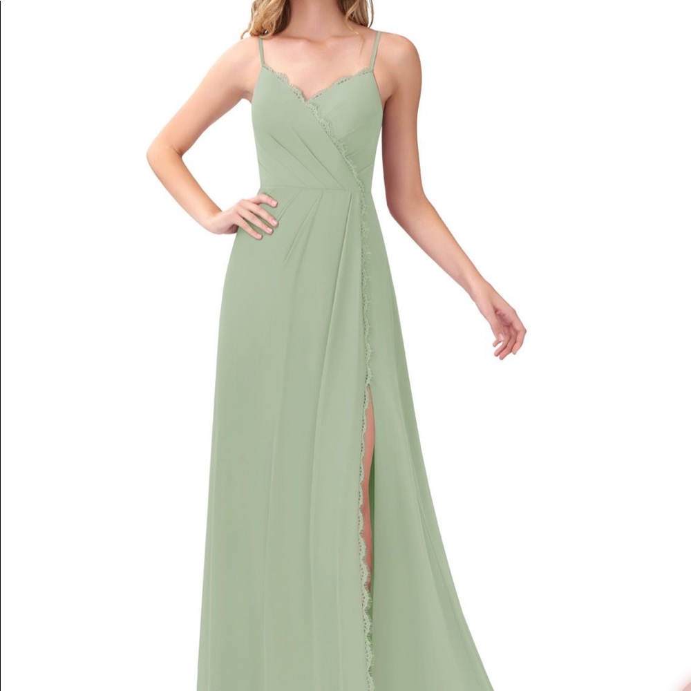 Azazie Tegan Bridesmaid Dress in Dusty Sage
